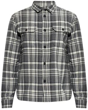 Woolrich Baumwoll Karohemd - Grau