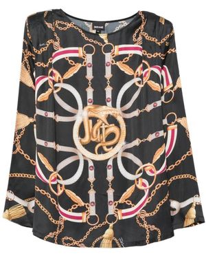 Just Cavalli Overhemden ,Zwart ,Blouses