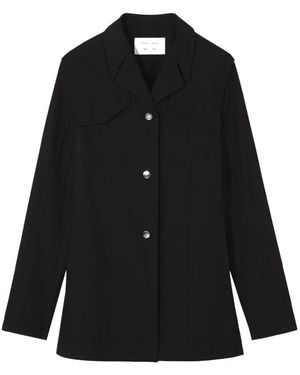 Proenza Schouler Schwarzer Anzugblazer Mit Kerbrevers
