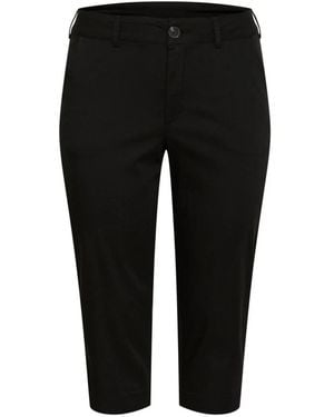 Kaffe Cropped Trousers - Black
