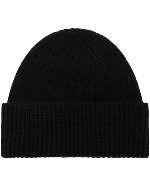 Roberto Collina Accessoires ,Zwart ,Kasjmier Cashmere Beanie