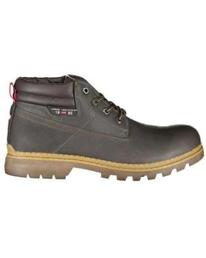 Carrera Lace-Up Boots - Grey