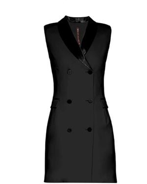 Manila Grace Short Dresses - Black