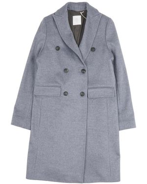 Eleventy Double-Breasted Coats - Blauw