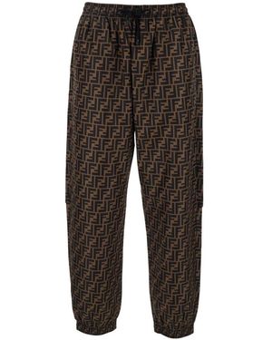 Fendi Nylon Broek - Zwart