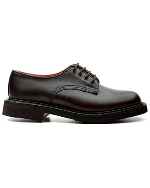 Tricker's Schoenen ,Bruin ,Leer Linda Derby Schoen - Zwart