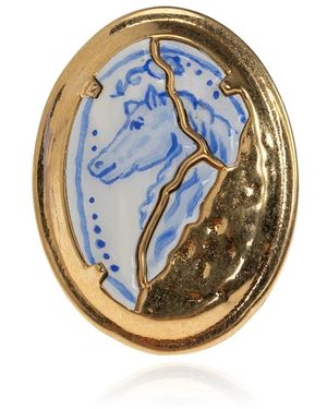 Chloé Bloomcraft Signet Ring - Metallic
