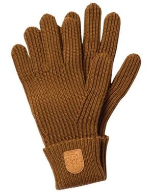 Parajumpers Schlichte Handschuhe Aus Merinowolle - Braun