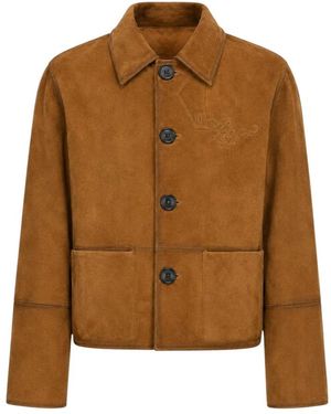 Zadig & Voltaire Jassen ,Bruin ,Leather Jassen