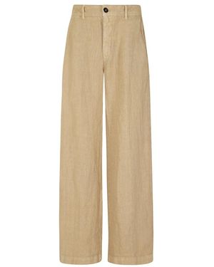 Massimo Alba Wide Trousers - Natural