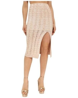 LoveShackFancy Rokken Midi Rok Arbor - Naturel