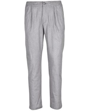 Herno Broeken ,Grijs ,Polyester Chino Broek