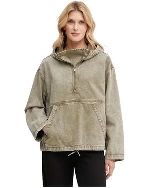 Michael Kors Garment-Dyed Denim Popover Jas - Grijs