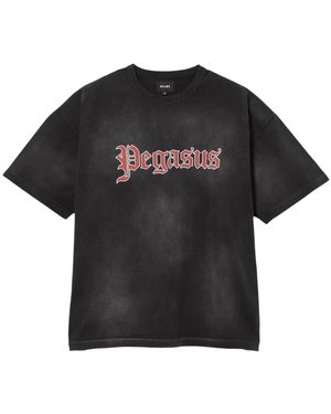 Beams Plus Tops ,Zwart ,Katoen Souvenir T-Shirt