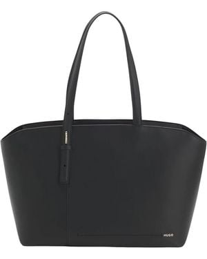 HUGO Tote Bag Mit Logo-Schriftzug - Schwarz