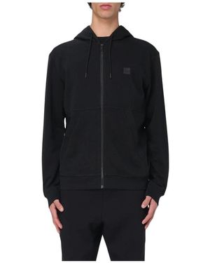 HUGO Schwarzer Zipup Hoodie Activewear