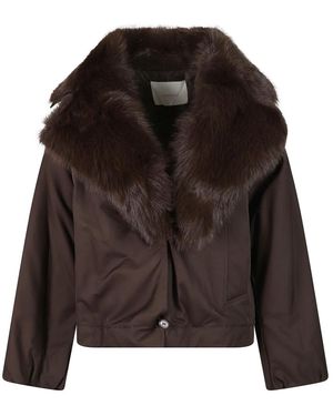 Twinset Faux Fur & Shearling Jackets - Black