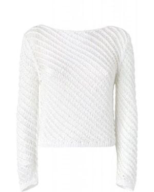 Pinko Round-Neck Knitwear - Blanco