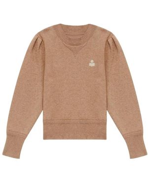 Isabel Marant Hoodies & Sweatvesten ,Bruin ,Katoen Kelaya Jumper - Naturel