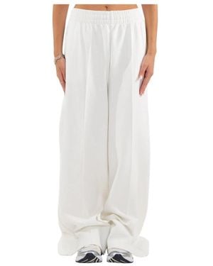 Lacoste Wide Trousers - Blanc