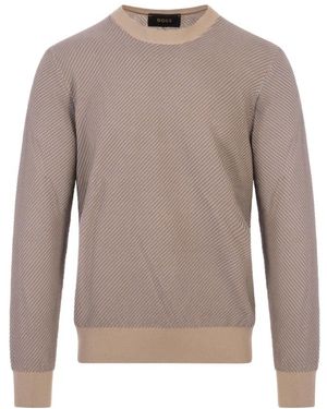 HUGO Round-Neck Knitwear - Gris