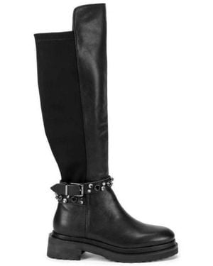 Alma En Pena. High Boots - Black