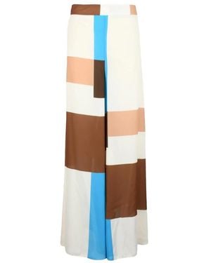 Erika Cavallini Semi Couture Wide Trousers - Bleu