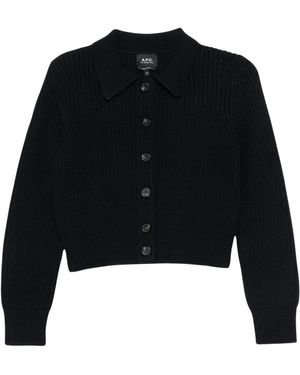 A.P.C. Jenn Cardigan - Zwart