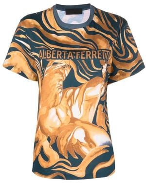 Alberta Ferretti Tops ,Veelkleurig ,Katoen A0701 2960Ocra - Meerkleurig