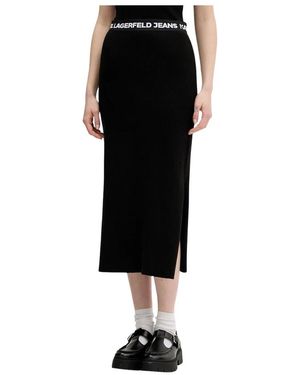 KARL LAGERFELD Midi Skirts - Negro