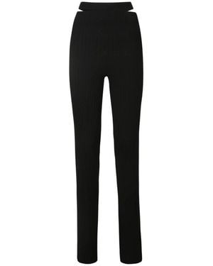 ANDREA ADAMO Slim-Fit Trousers - Noir