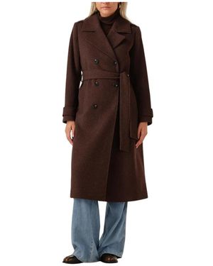 Modström Double-Breasted Coats - Bruin
