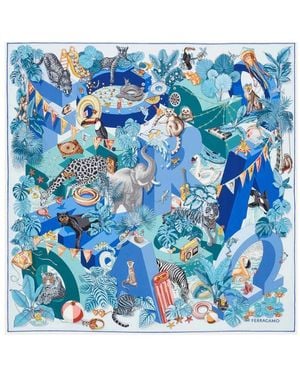 Ferragamo Silky Scarves - Azul