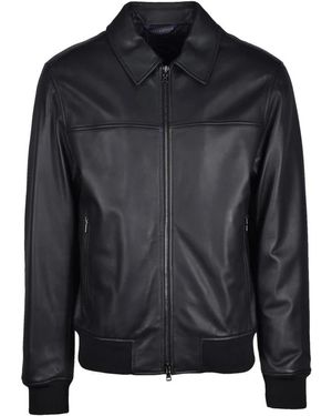 Paul & Shark Leather Jackets - Zwart