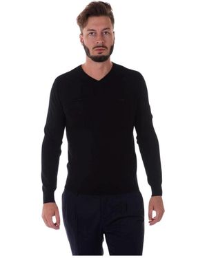Armani Jeans V-Neck Knitwear - Black