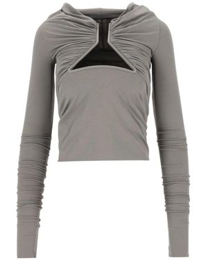Rick Owens Jersey Ls Prong - Grau