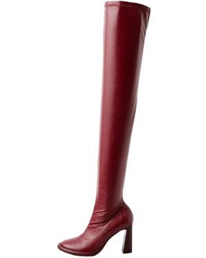 Patrizia Pepe Over-Knee Boots - Rouge