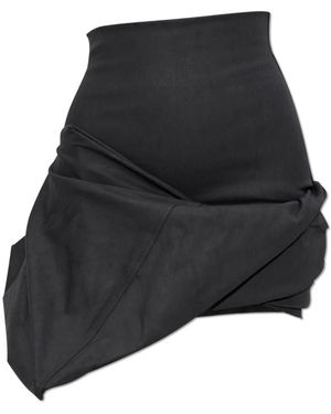 Rick Owens Gedrapeerde Rok - Grijs