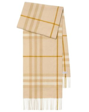 Burberry Winter Scarves - Natural