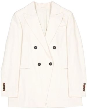 Brunello Cucinelli Blazers - Blanco