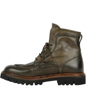 JP/DAVID Lace-Up Boots - Green
