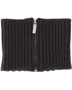 Sa Su Phi Accessoires ,Bruin ,Kasjmier Kasjmier Rits Halswarmer Zacht - Zwart