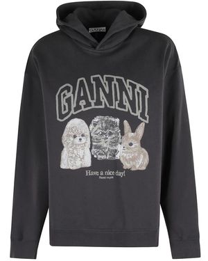 Ganni Hoodies - Gris