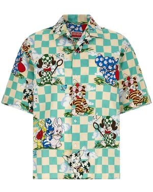 KENZO Short Sleeve Shirts - Green