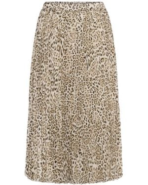 Soaked In Luxury Midi Skirts - Neutro