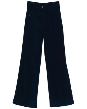 Victoria Beckham Wide Jeans - Bleu