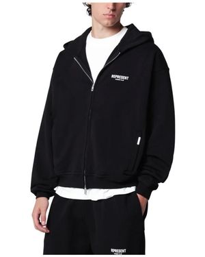 Represent Logo Owners Club Zip Hoodie - Zwart