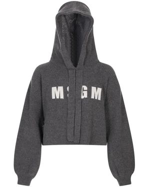 MSGM Hoodies - Negro