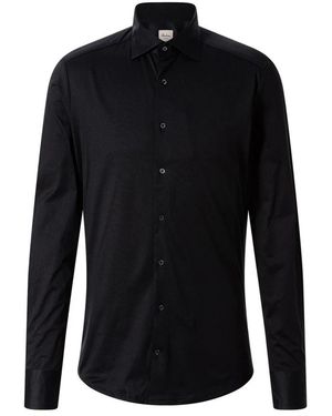 Stenströms Overhemden ,Zwart ,Katoen Slim Casual Shirt
