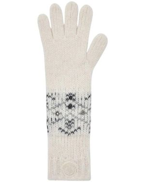 Moncler Crystal-Embellished Gloves - Wit